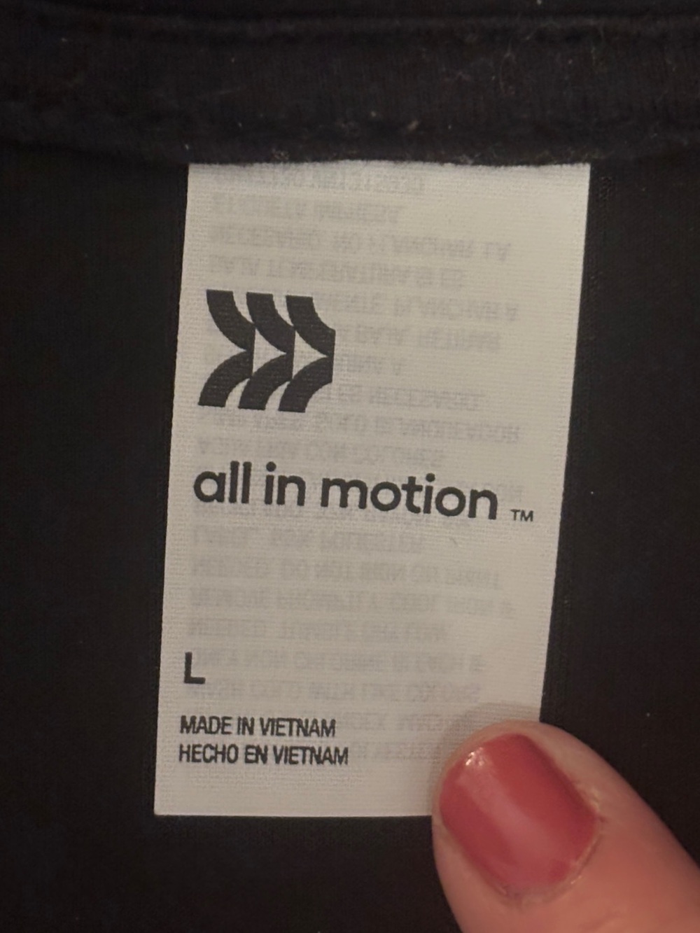all in motion Airy Sleek Black Polo Pullover Sweatshirt - Picture 4 of 5